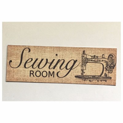 Sewing Room Machine Cotton Button Room Tin/Plastic Rustic Wall Plaque    302301448246